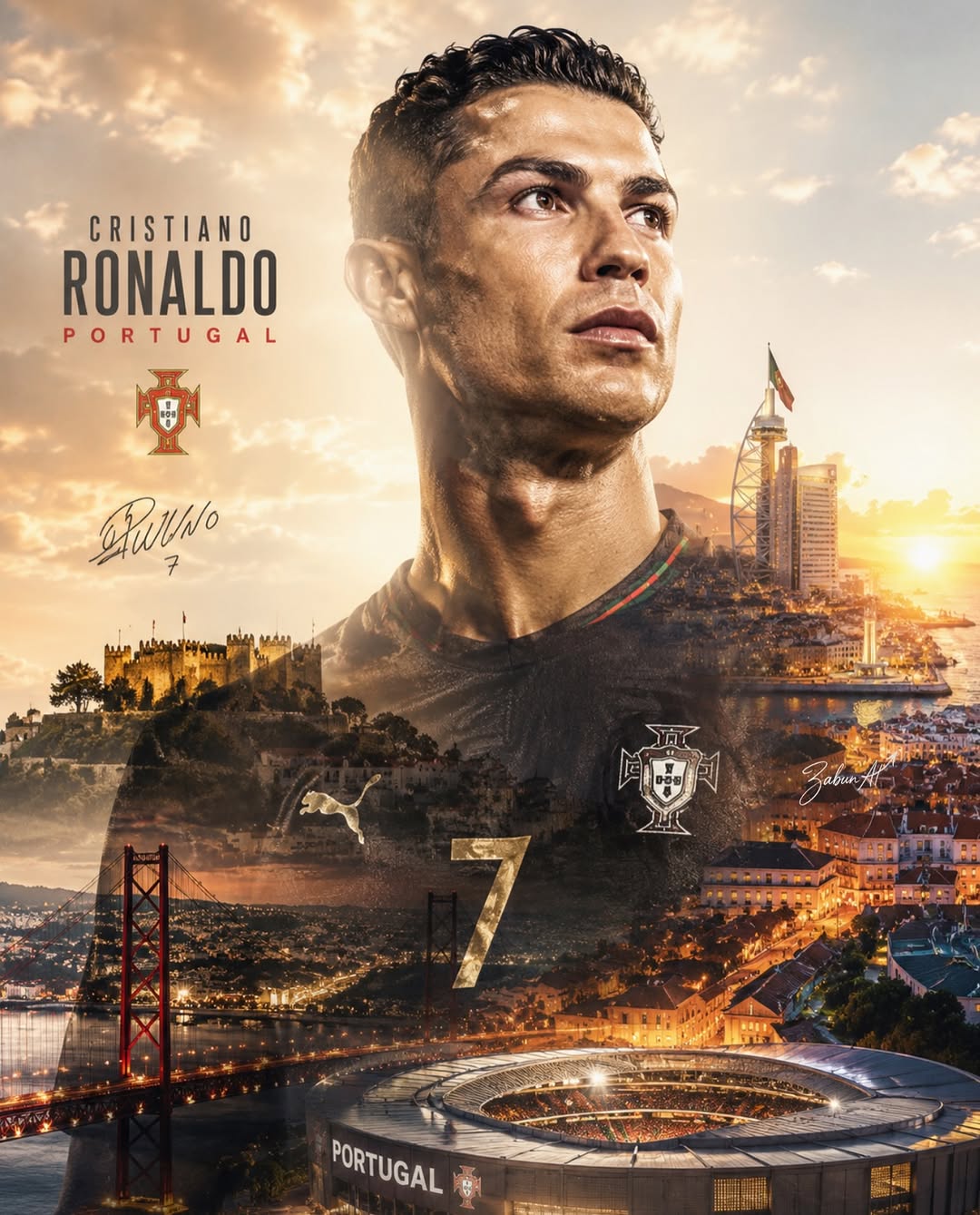 Çift Pozlama Futbol Posteri