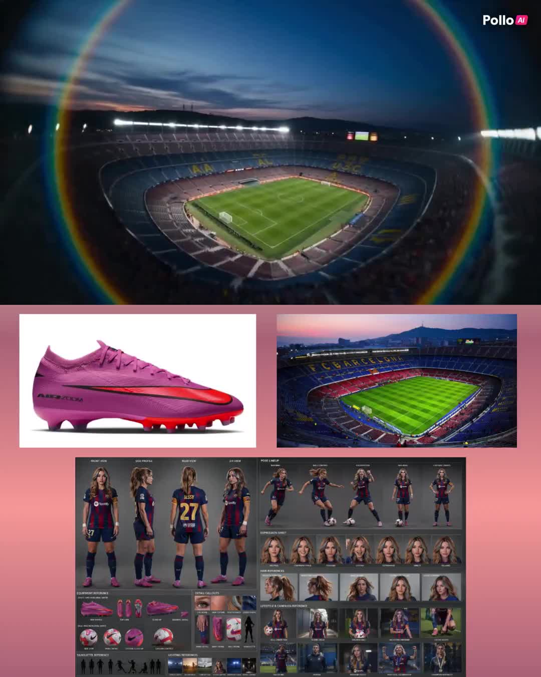 Karakter Sayfasından Stadyuma — Nike Tarzı Futbol Reklamı