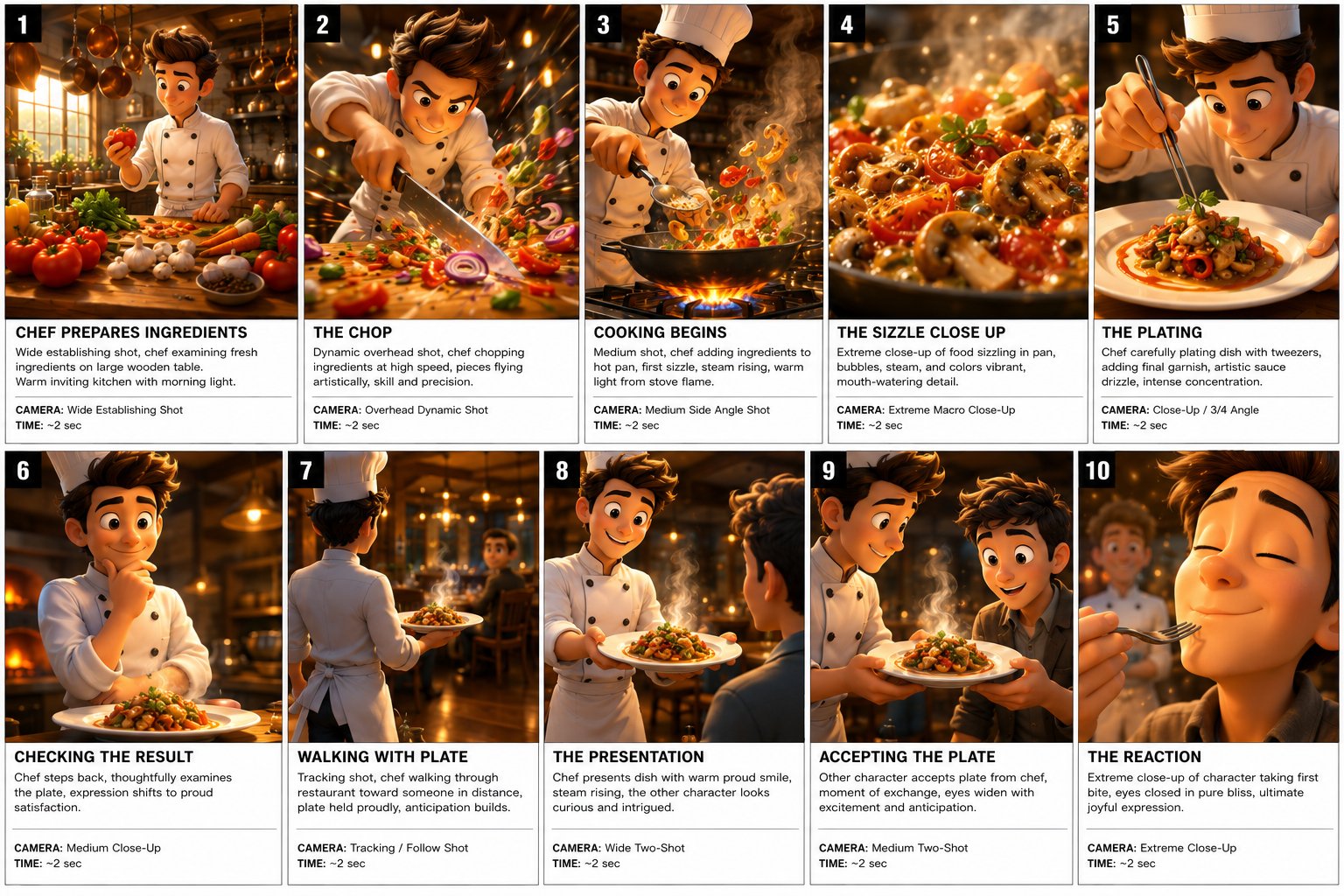1 · Storyboard (10 kare · 2x5)