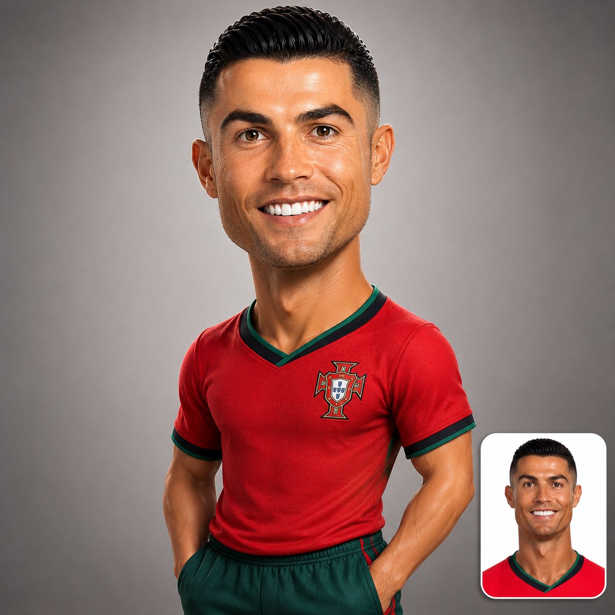 3D Karikatür / Figürin — Kendi Fotoğrafından